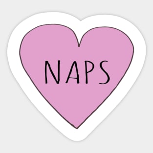 I LOVE NAPS Sticker